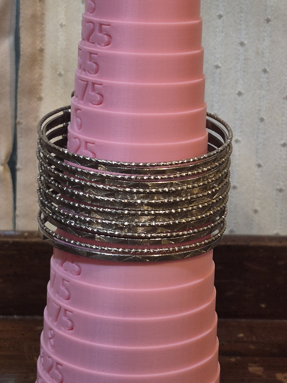 Vintage Silver Tone Multi Strand Wire Cuff Bracelet - Layered Stacked Bangle Sty